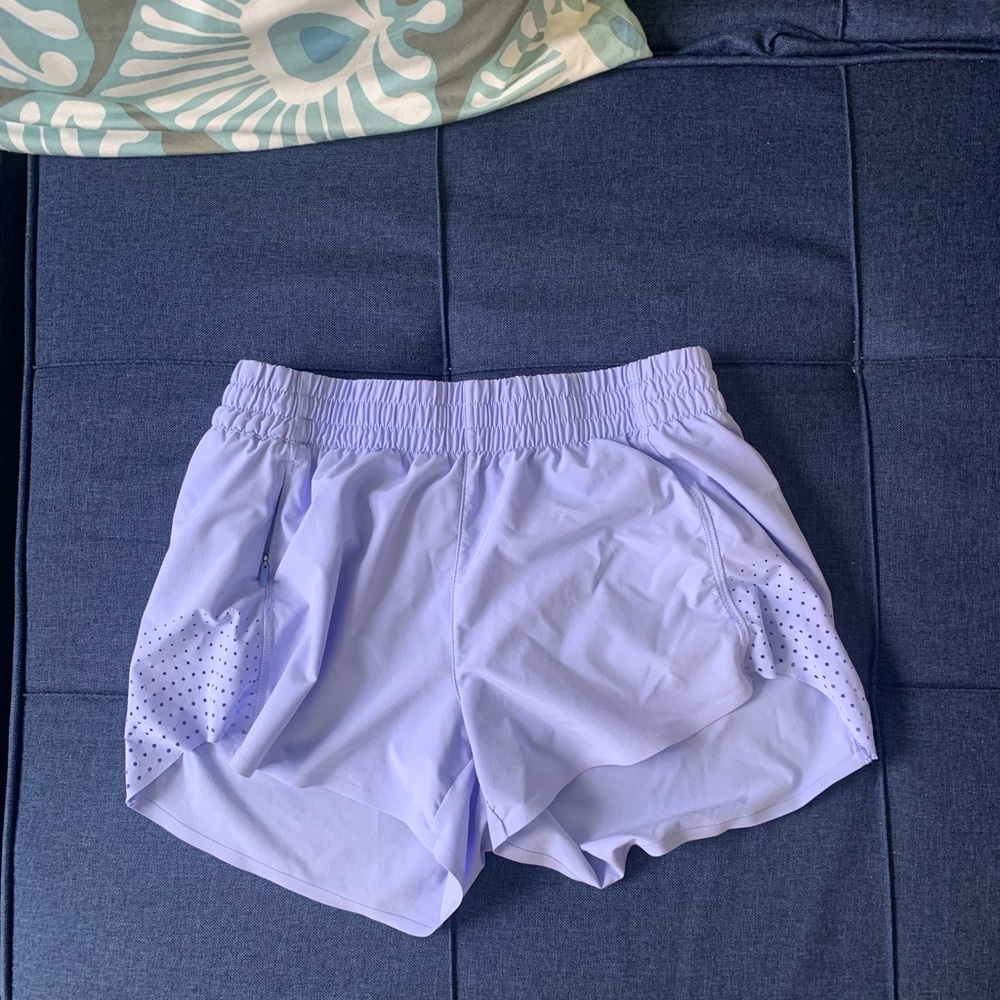 Purple ATHLETA athletic shorts with pockets